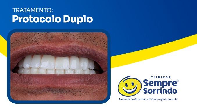 foto de resultdo do sorriso de um dos pacientes.
